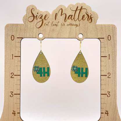 4H Drop Dangle Earrings