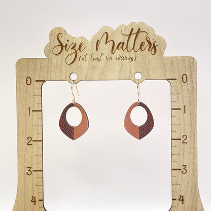 Half Hash Mark Drop Dangle Earring