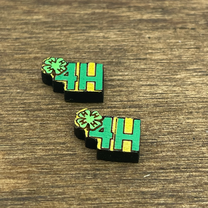 4H Stud Earrings