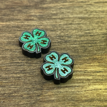 4H Clover Stud Earrings