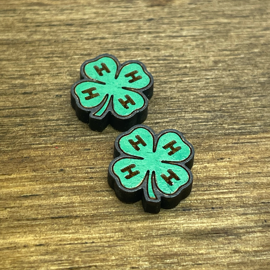 4H Clover Stud Earrings