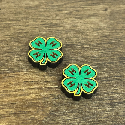 4H Clover Stud Earrings