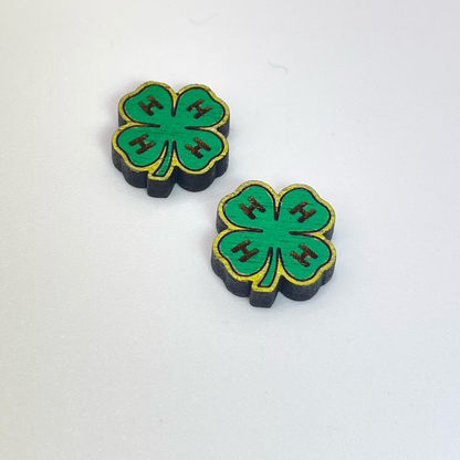 4H Clover Stud Earrings