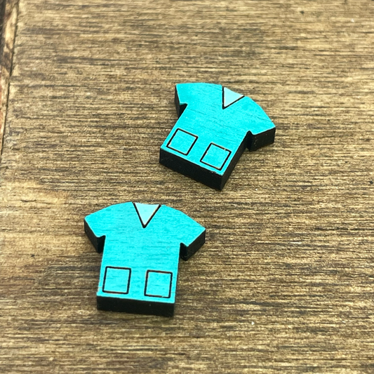 Scrub Top Stud Earrings