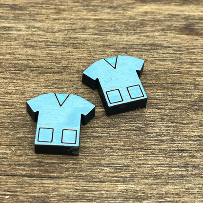 Scrub Top Stud Earrings