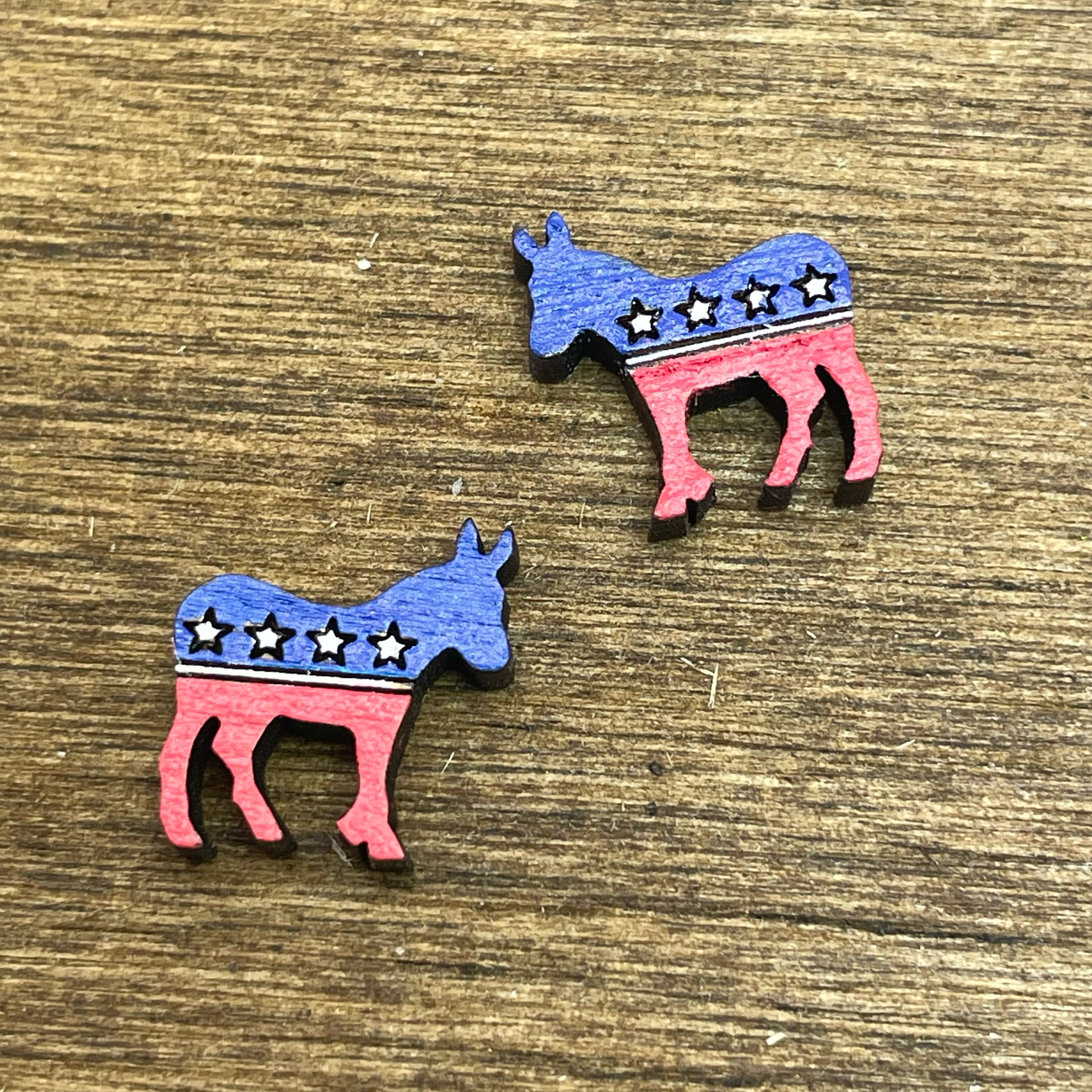 Democratic Donkey Stud Earrings