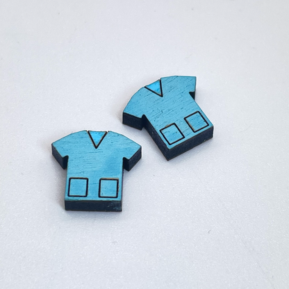 Scrub Top Stud Earrings