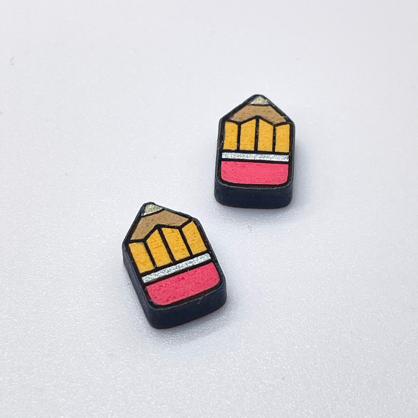 Pencil Stud Earrings