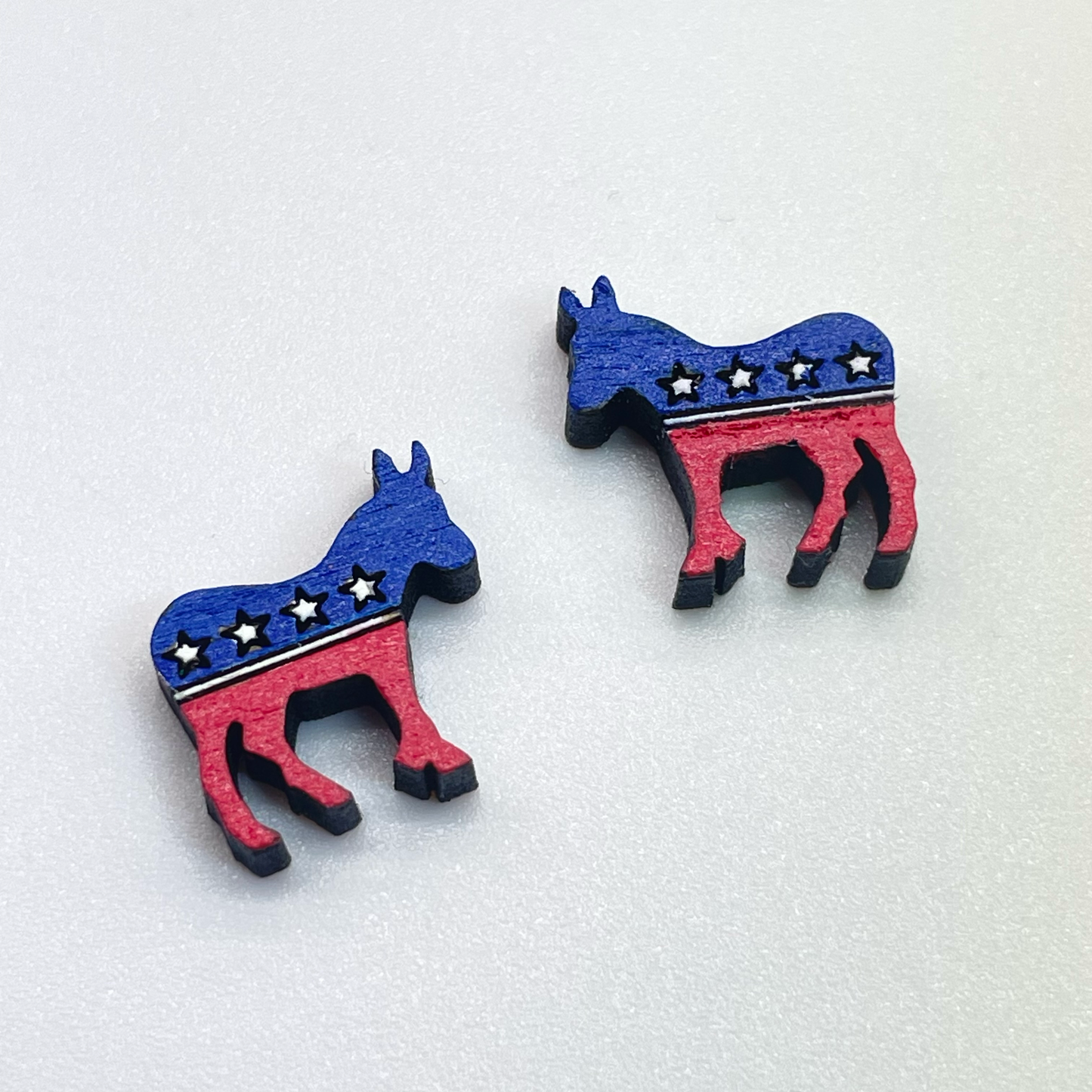 Democratic Donkey Stud Earrings