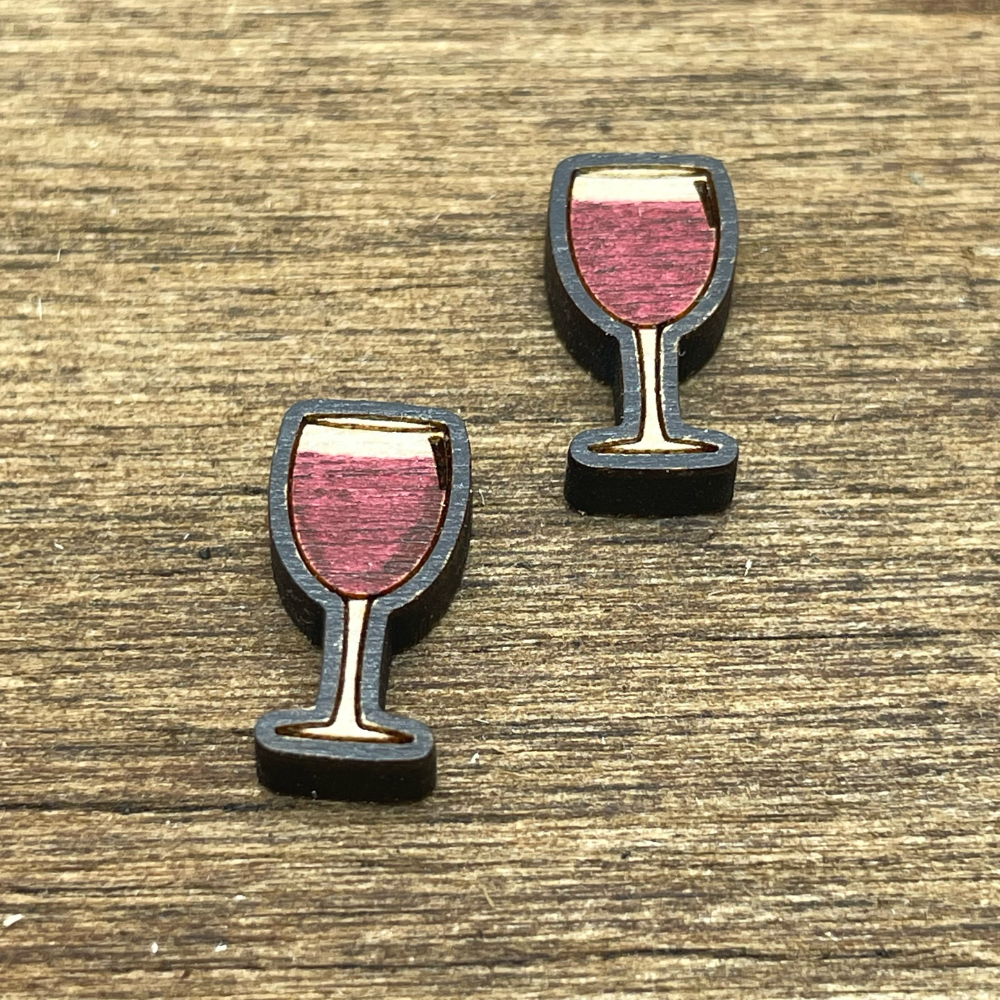 Wine Glass Stud Earrings