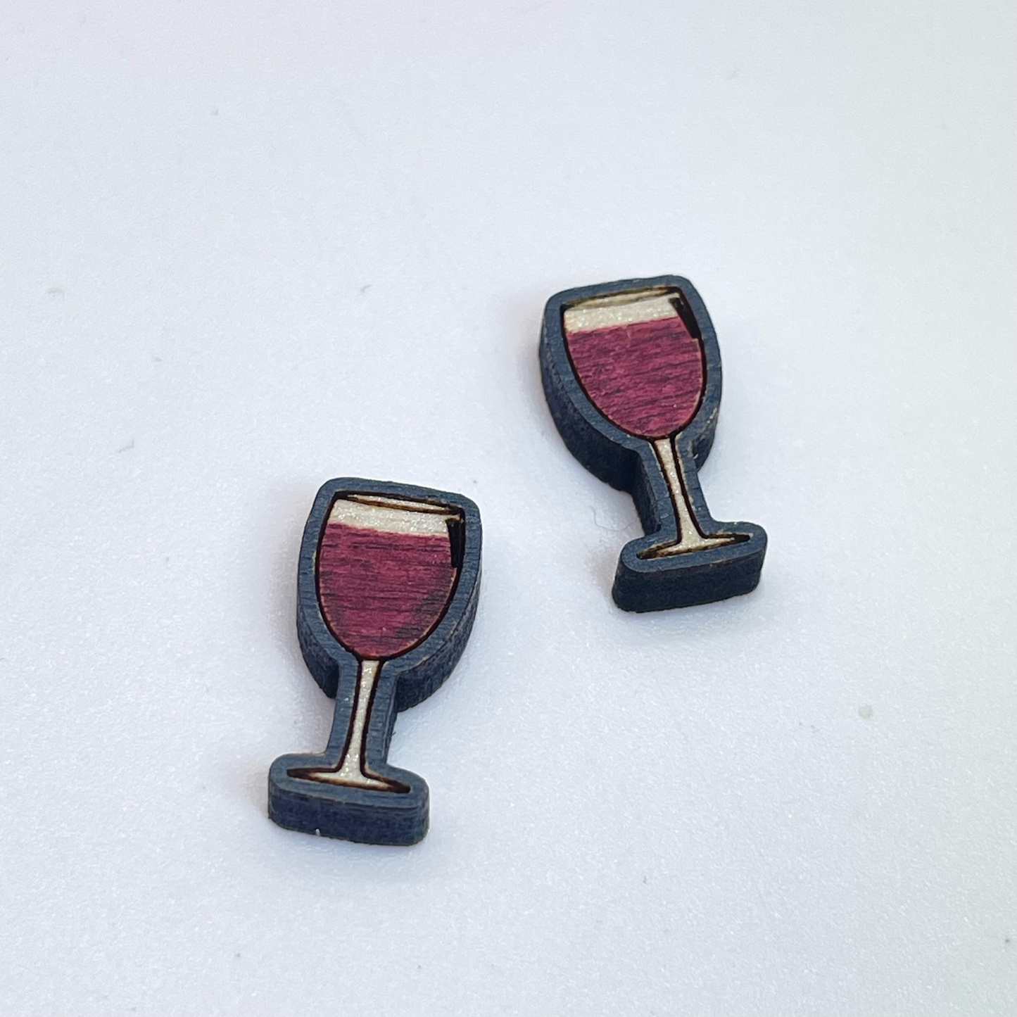 Wine Glass Stud Earrings