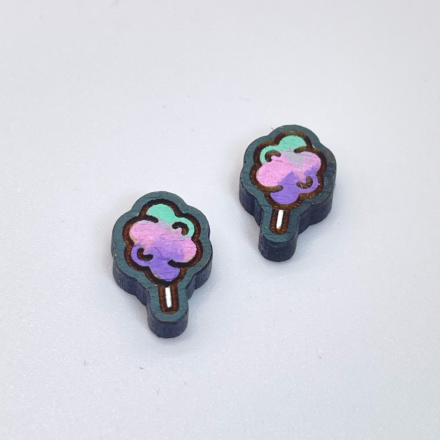 Cotton Candy Stud Earrings