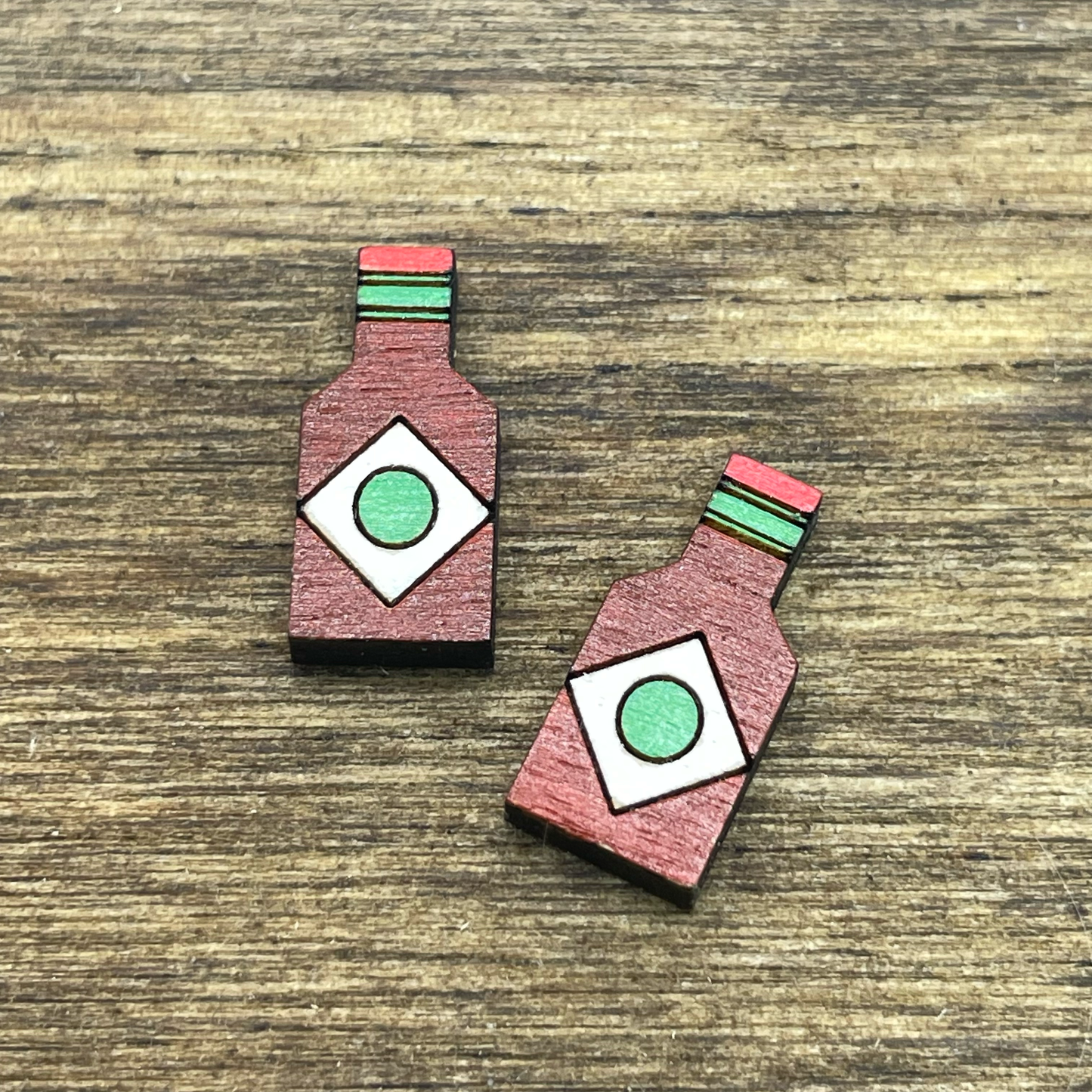 Tabasco Bottle Stud Earrings