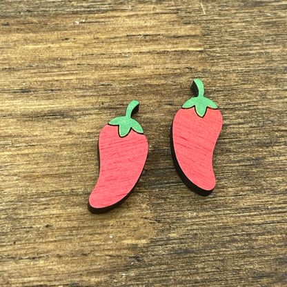 Chili Pepper Stud Earrings