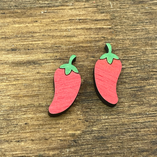 Chili Pepper Stud Earrings