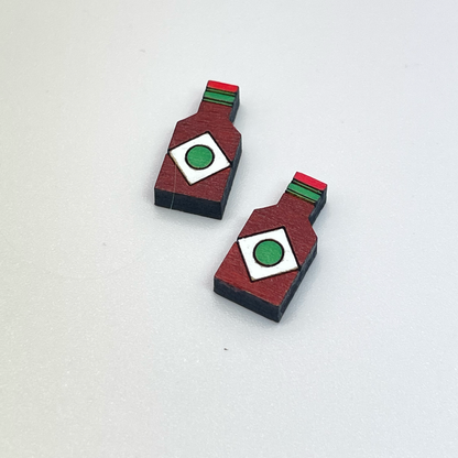 Tabasco Bottle Stud Earrings