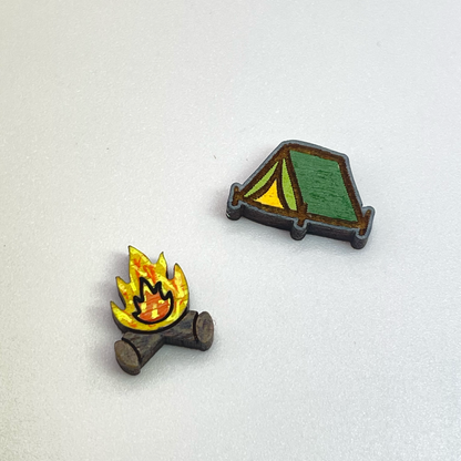 Campfire + Tent Stud Earrings