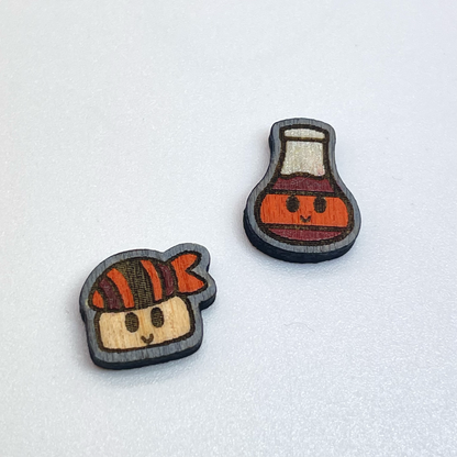 Sushi & Soy Sauce Stud Earrings