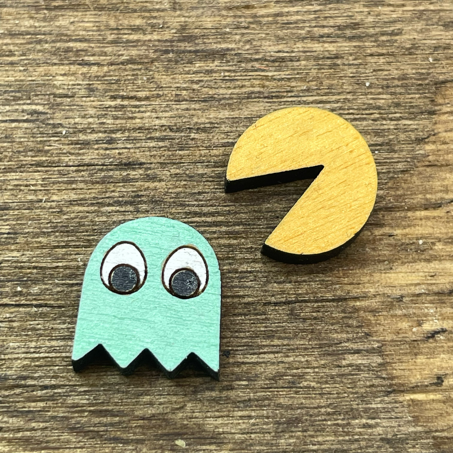 Pac-Man Stud Earrings