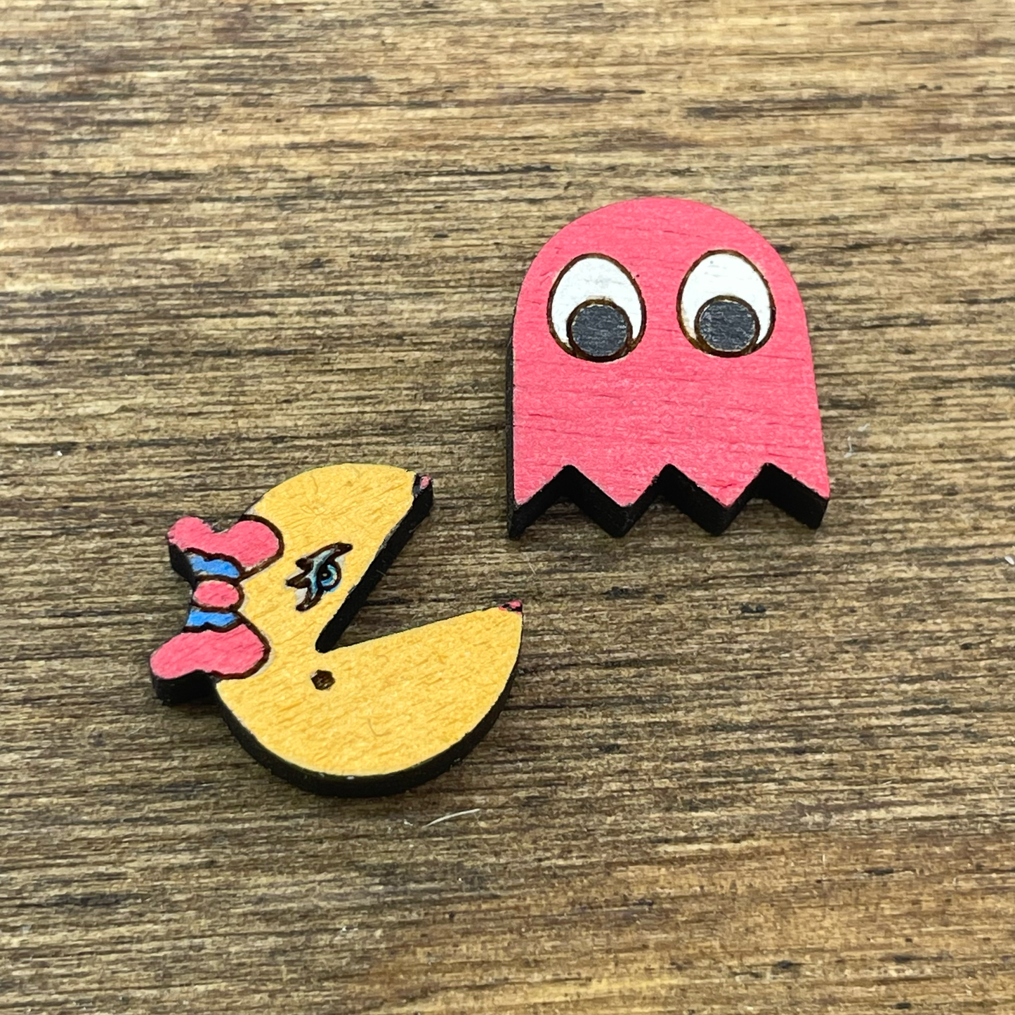 Pac-Man Stud Earrings