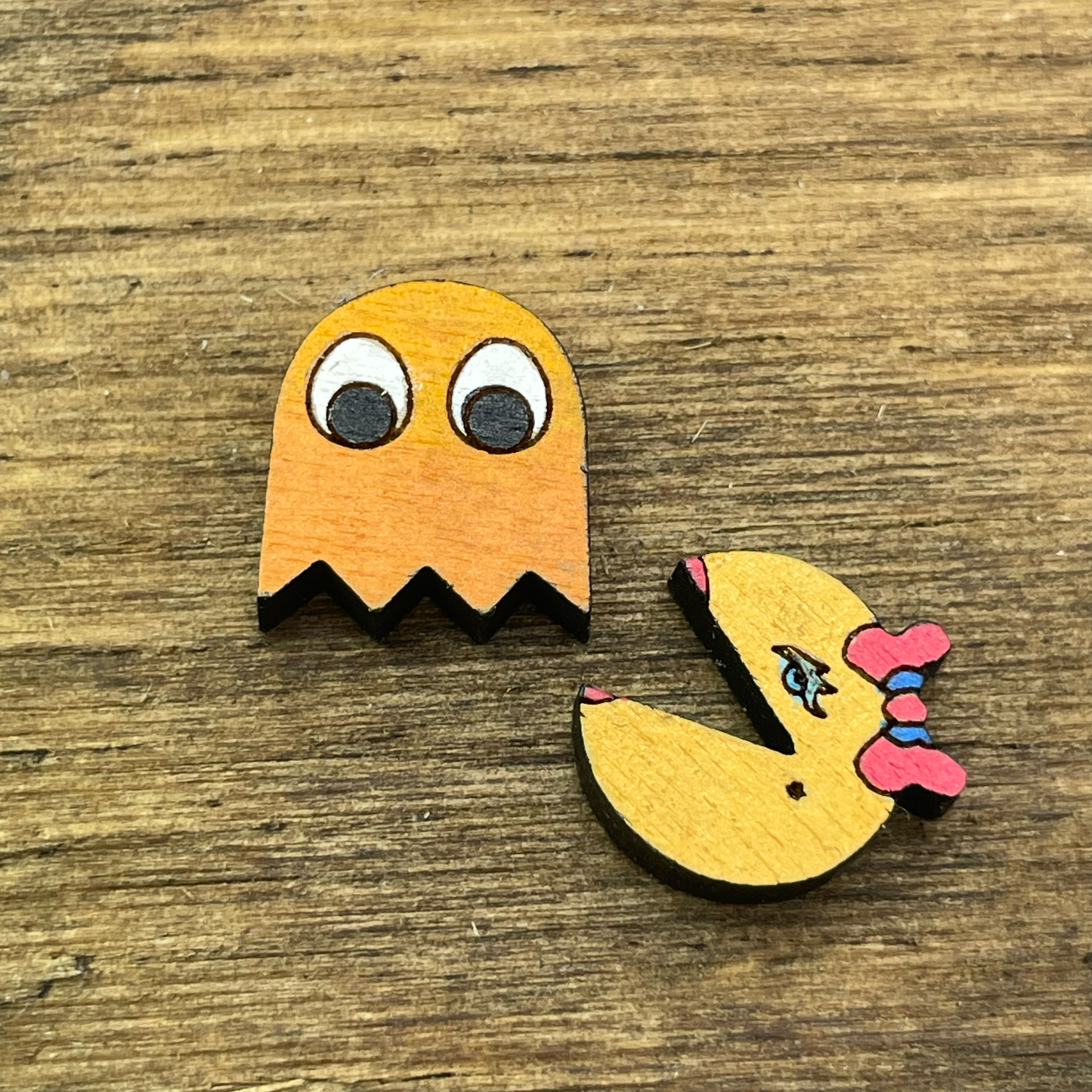 Pac-Man Stud Earrings