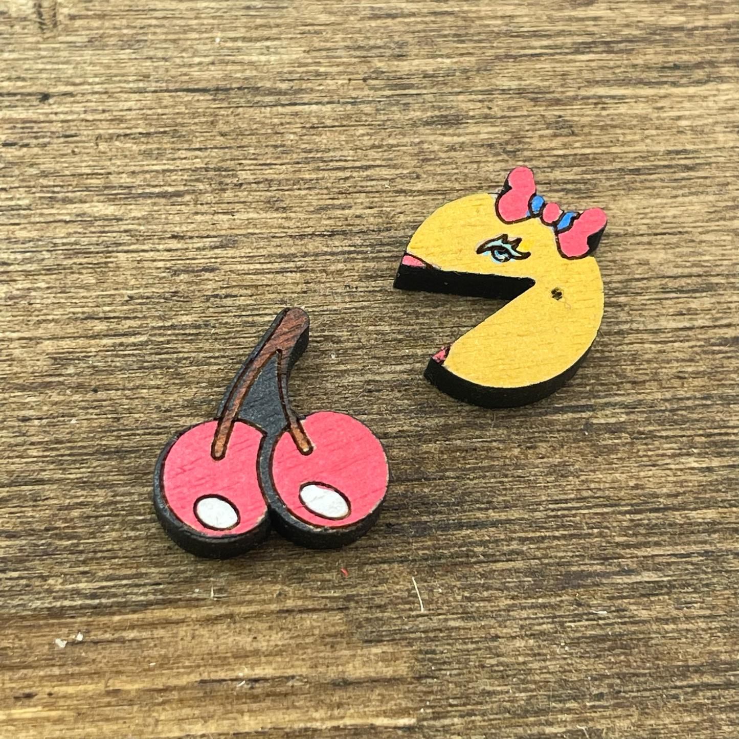 Pac-Man Stud Earrings