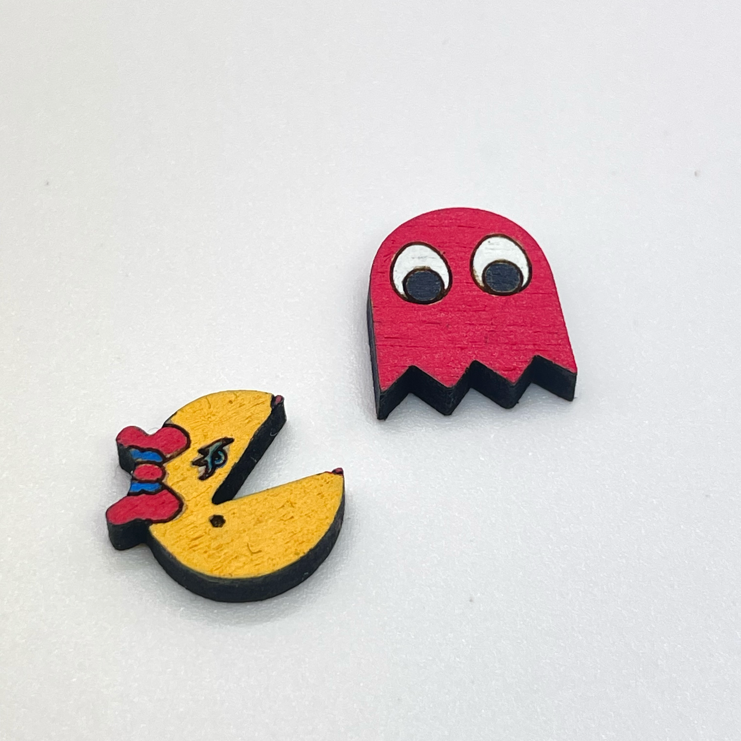 Pac-Man Stud Earrings