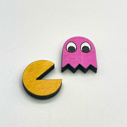 Pac-Man Stud Earrings