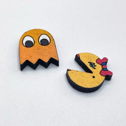 Pac-Man Stud Earrings