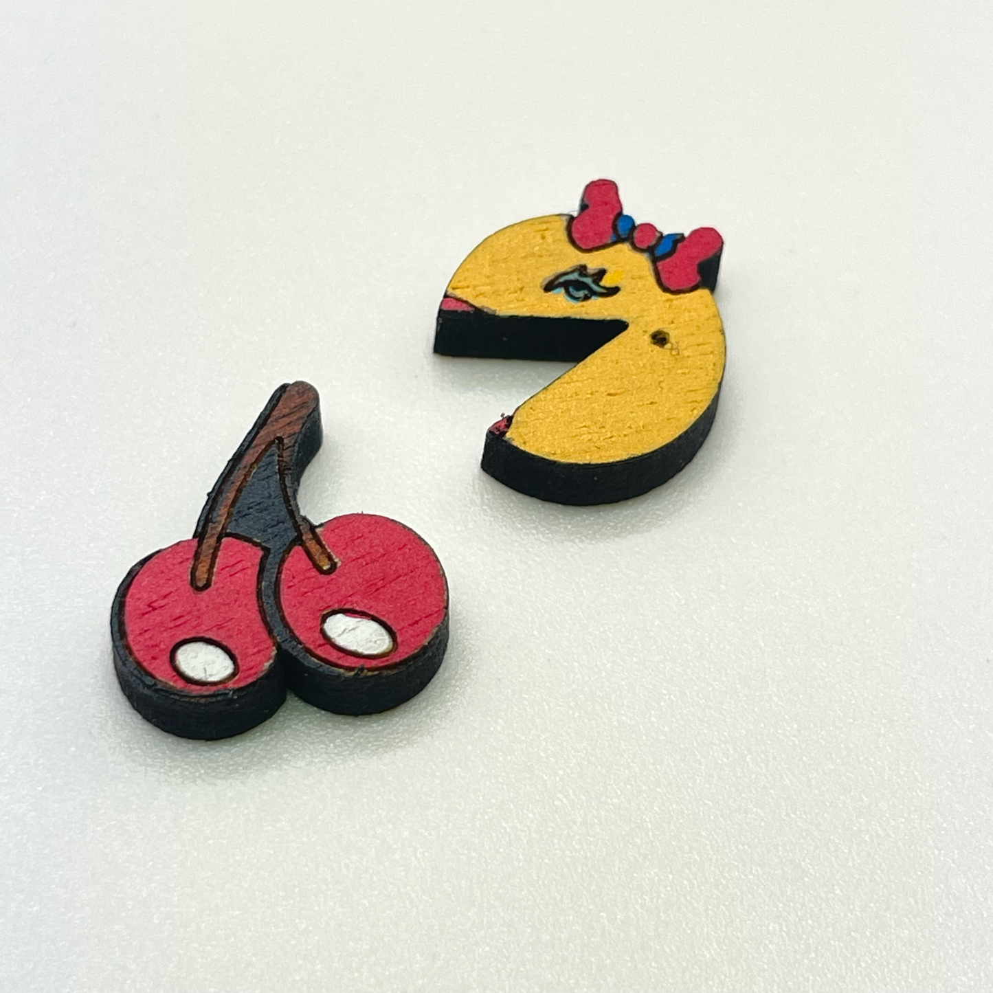 Pac-Man Stud Earrings