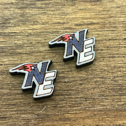 NE Patriots Stud Earrings