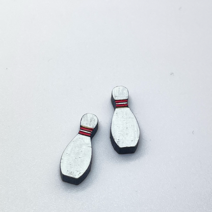 Bowling Pin Stud Earrings