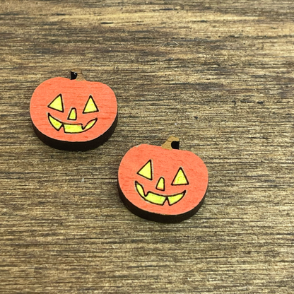 Jack-o-Lantern Stud Earrings