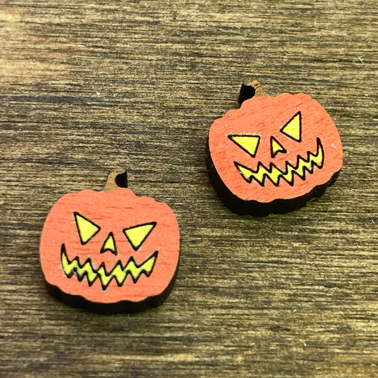 Jack-o-Lantern Stud Earrings