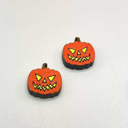 Jack-o-Lantern Stud Earrings