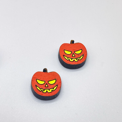 Jack-o-Lantern Stud Earrings