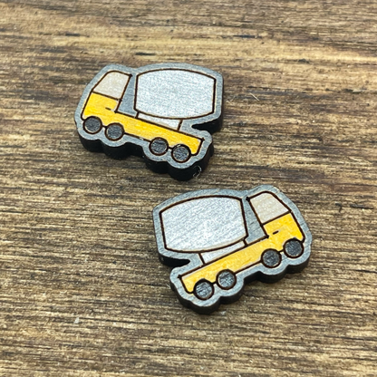 Heavy Equipment Vehicle Stud Earrings