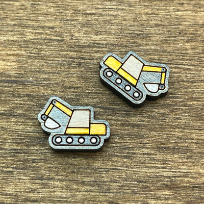 Heavy Equipment Vehicle Stud Earrings