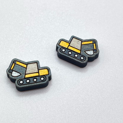 Heavy Equipment Vehicle Stud Earrings