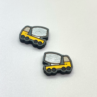 Heavy Equipment Vehicle Stud Earrings