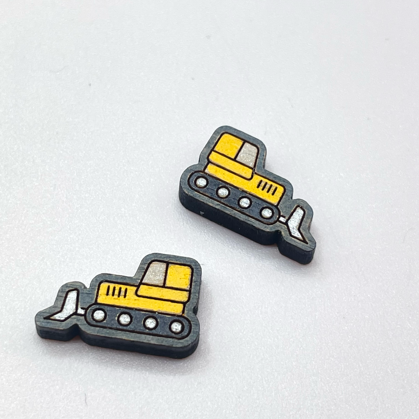 Heavy Equipment Vehicle Stud Earrings