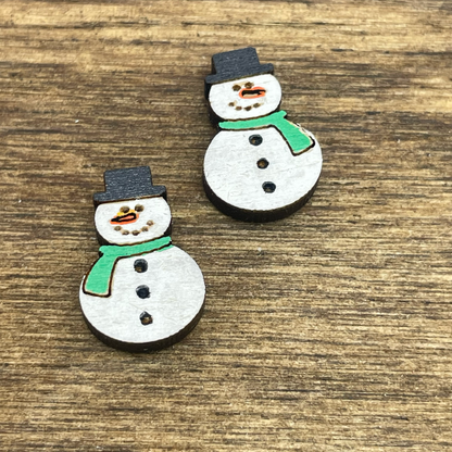 Snowman Stud Earrings