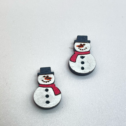 Snowman Stud Earrings