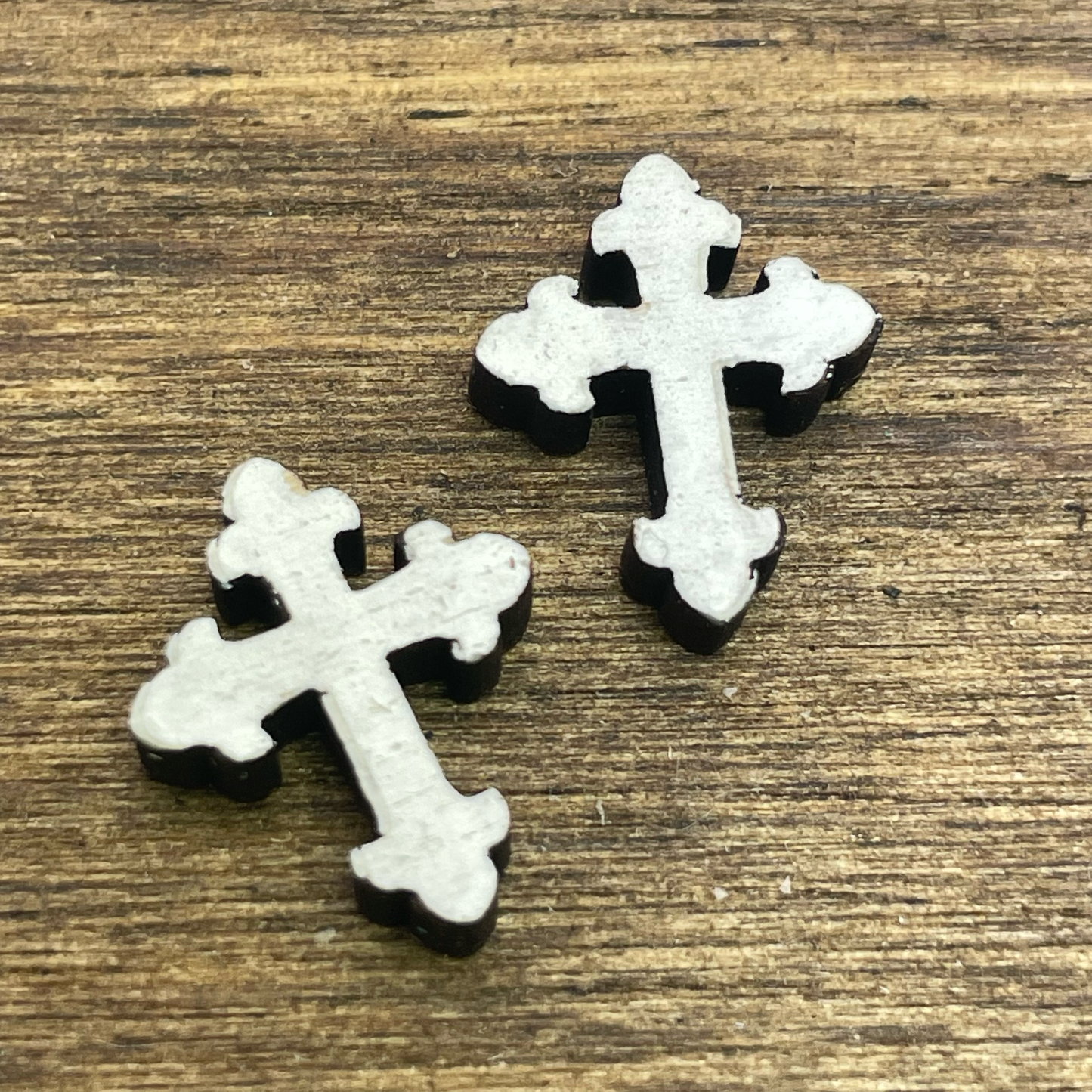 Ornate Cross Stud Earrings