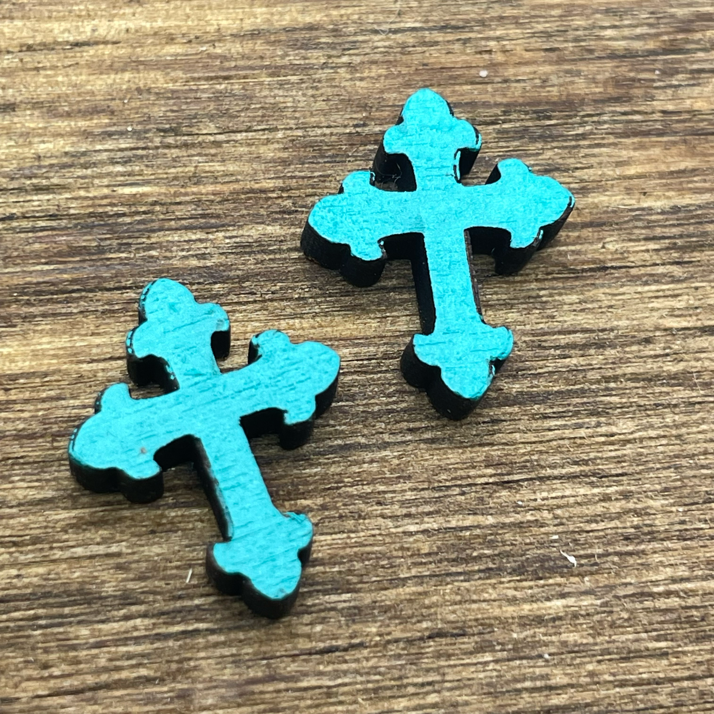 Ornate Cross Stud Earrings