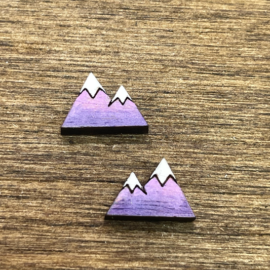 Mountain Shape Stud Earrings