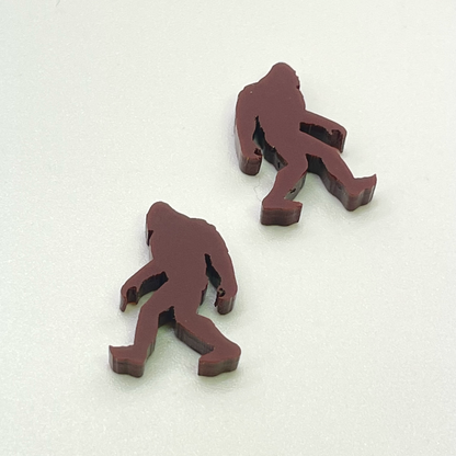 Bigfoot Acrylic Stud Earrings