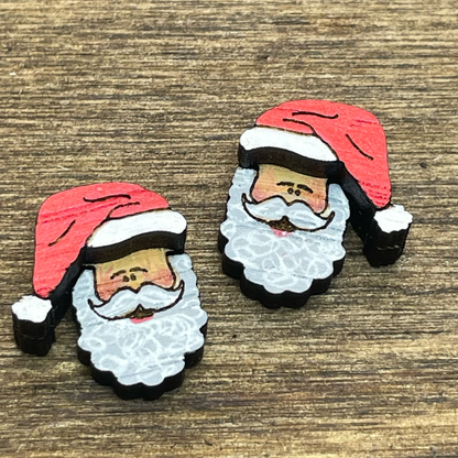 3D Santa Stud Earrings