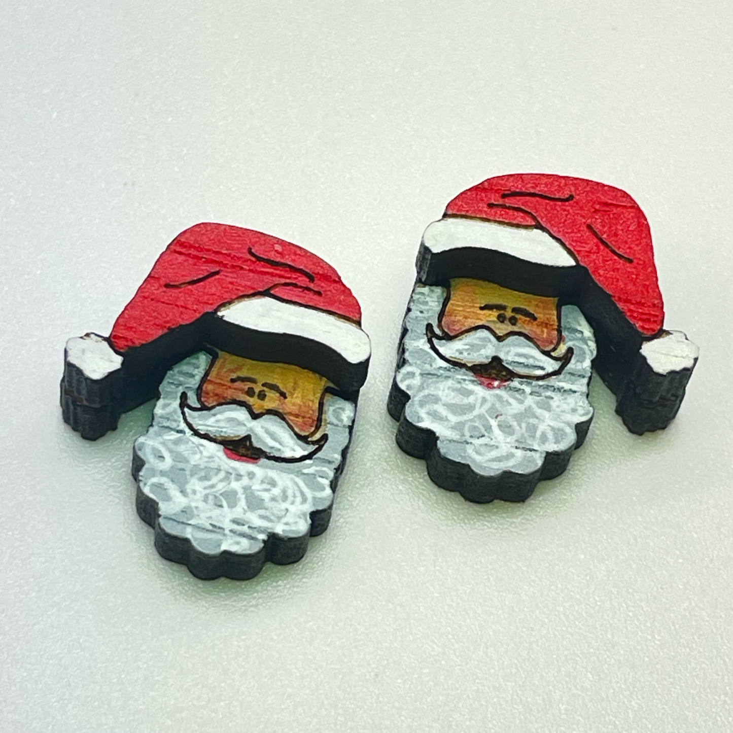 3D Santa Stud Earrings