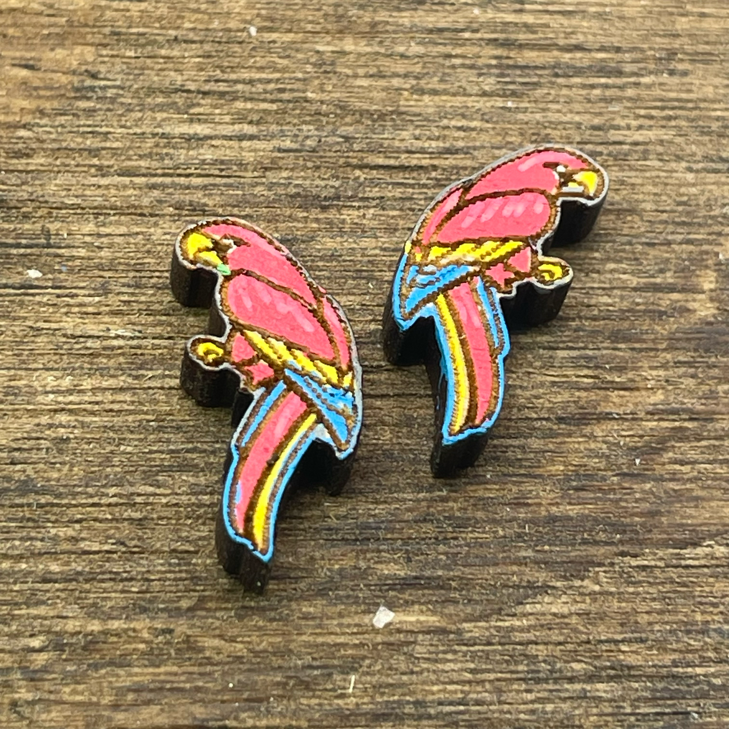 Parrot Stud Earrings